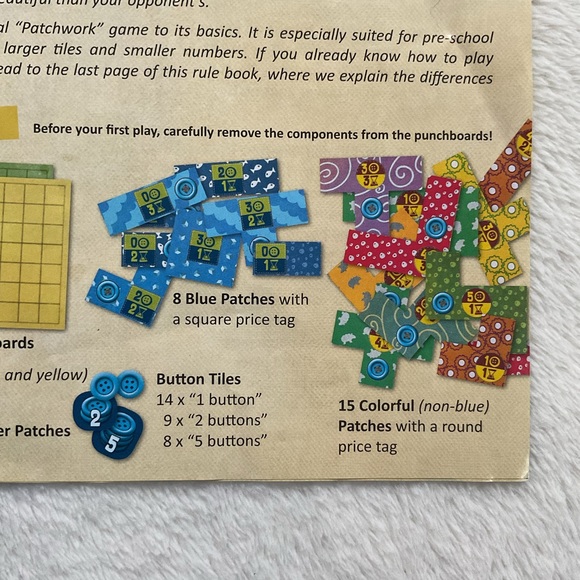 Patchwork Express Two-Player Quilting Strategy Board Game - Picture 12 of 12